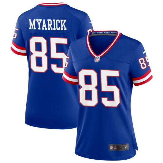 Chris Myarick New York Giants Nike Women's Classic Game Jersey - Royal