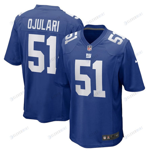 Azeez Ojulari 51 New York Giants Game Player Jersey - Royal