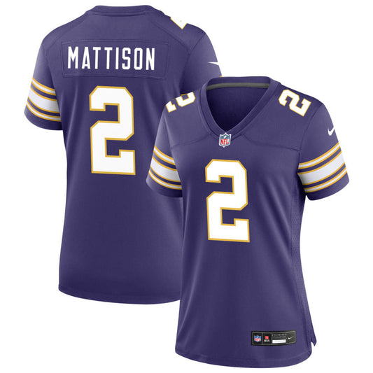 Alexander Mattison Minnesota Vikings Nike Women's Classic Game Jersey - Purple