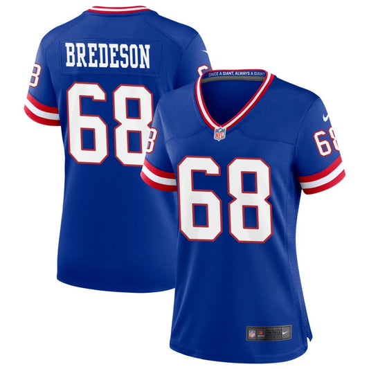 Ben Bredeson New York Giants Nike Women's Classic Game Jersey - Royal