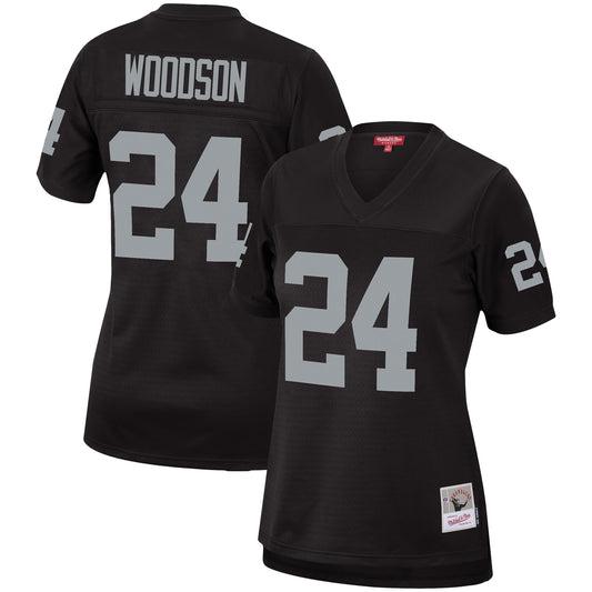 Charles Woodson Las Vegas Raiders Mitchell & Ness Women's Legacy Replica Team Jersey - Black