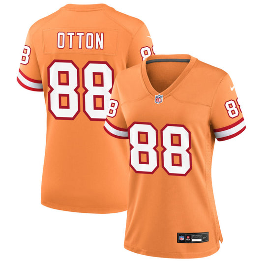 Cade Otton Tampa Bay Buccaneers Nike Women's Throwback Game Jersey - Orange