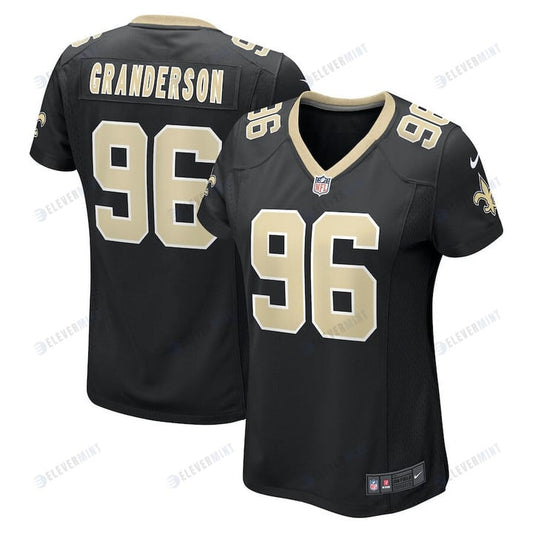 Carl Granderson 96 New Orleans Saints Women's Game Jersey - Black