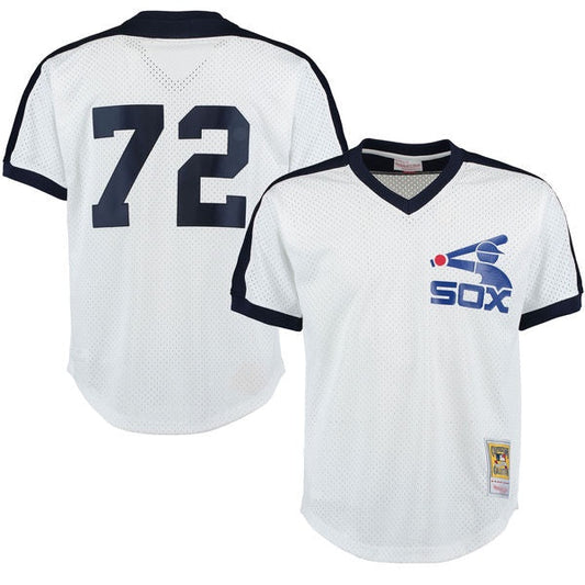 Chicago White Sox Carlton Fisk 1983 Authentic Mesh BP Jersey