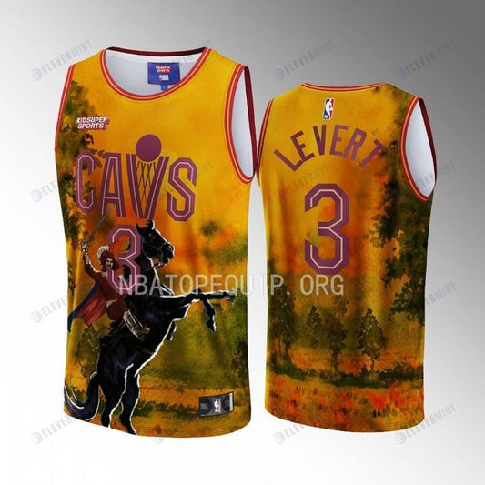 Caris LeVert 3 Cleveland Cavaliers NBA & KidSuper Studios Unisex Hometown Jersey