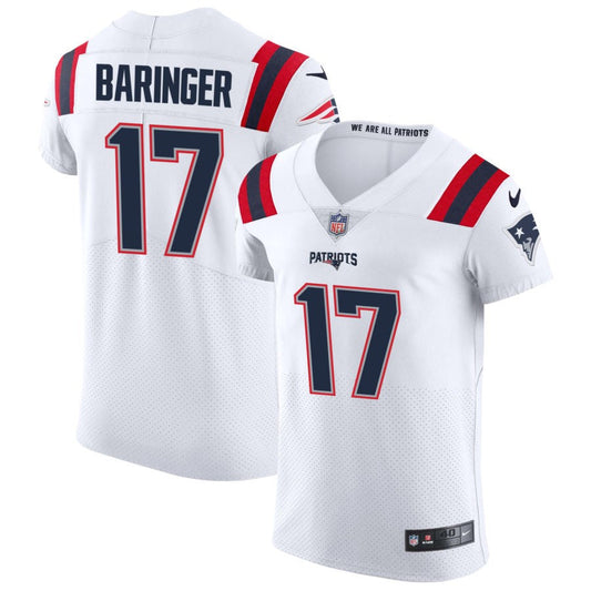 Bryce Baringer New England Patriots Nike Vapor Elite Jersey - White