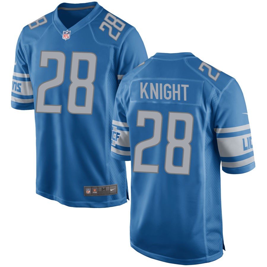 Zonovan Knight Detroit Lions Nike Game Jersey - Blue