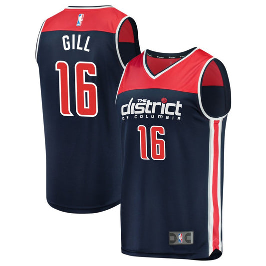 Anthony Gill Washington Wizards Fanatics Branded Youth Fast Break Replica Jersey Navy - Statement Edition