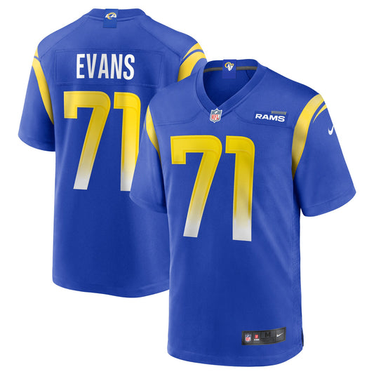 Bobby Evans Los Angeles Rams Nike Game Jersey - Royal