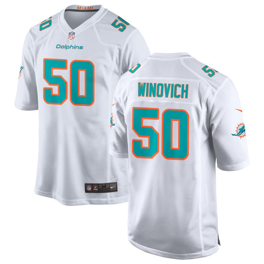 Chase Winovich Miami Dolphins Nike Game Jersey - White