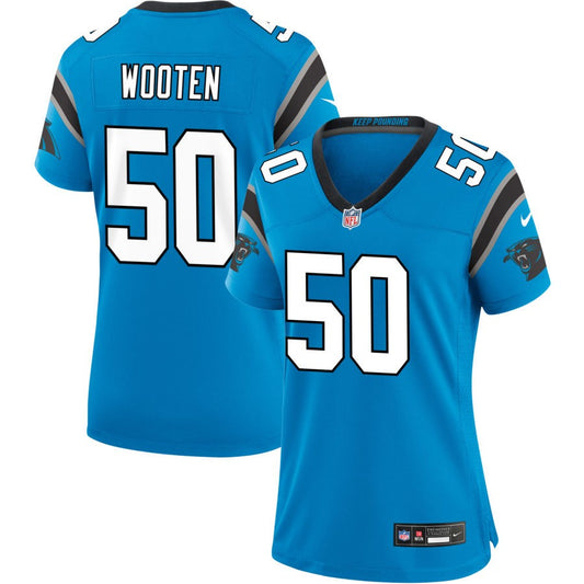 Chandler Wooten  Carolina Panthers Nike Women's Alternate Game Jersey - Blue