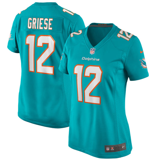 Bob Griese Miami Dolphins Nike Women's Game Retired Player Jersey - Aqua