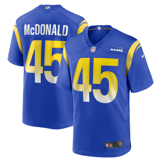 Camren McDonald Los Angeles Rams Nike  Game Jersey - Royal