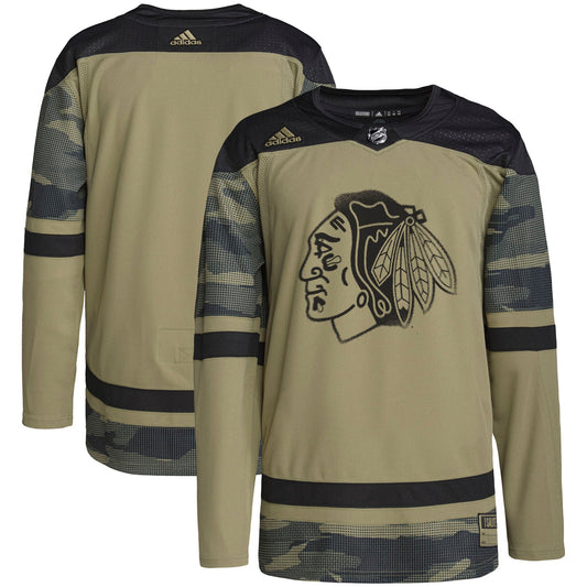 Chicago Blackhawks adidas Military Appreciation Team Authentic Practice Jersey - Camo