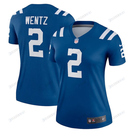 Carson Wentz 2 Indianapolis Colts Women Legend Jersey - Royal