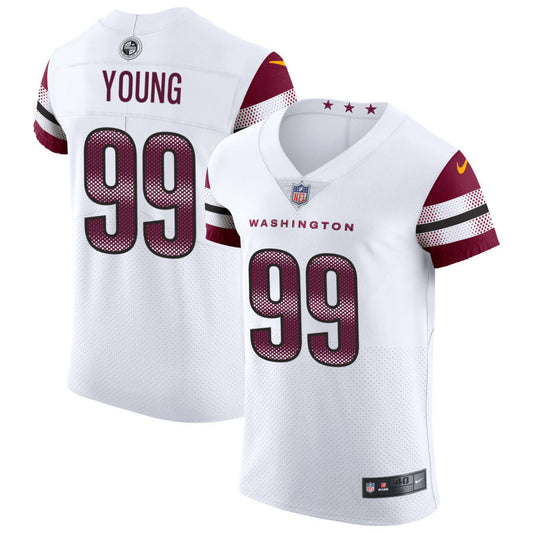 Chase Young Washington Commanders Nike Vapor Untouchable Elite Jersey - White