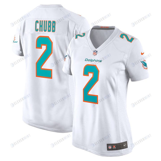 Bradley Chubb 2 Miami Dolphins Women's Game Player Jersey - White