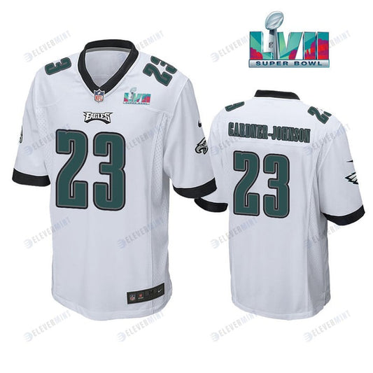 C.J. Gardner-Johnson 23 Philadelphia Eagles Super Bowl LVII Game Player Men Jersey - White