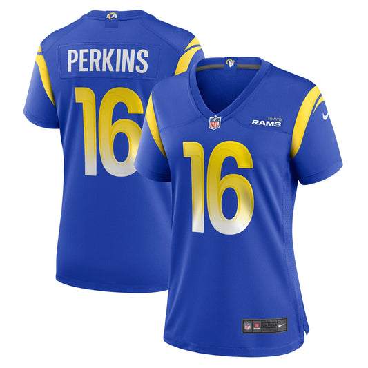 Bryce Perkins Los Angeles Rams Nike Women's Game Player Jersey - Royal