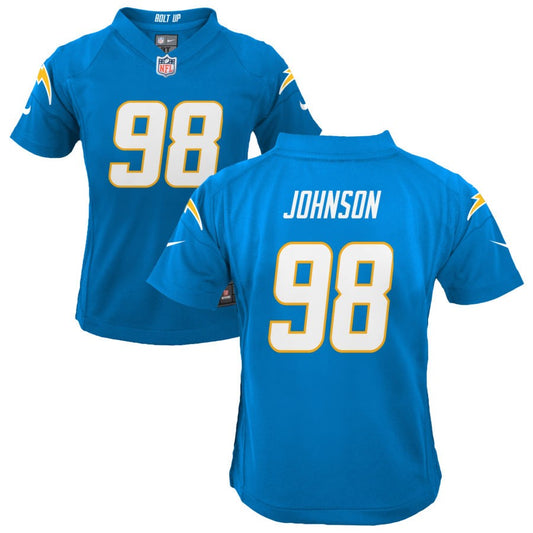 Austin Johnson Los Angeles Chargers Nike Youth Game Jersey - Powder Blue