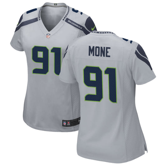 Bryan Mone Seattle Seahawks Nike Women's Alternate Game Jersey - Gray