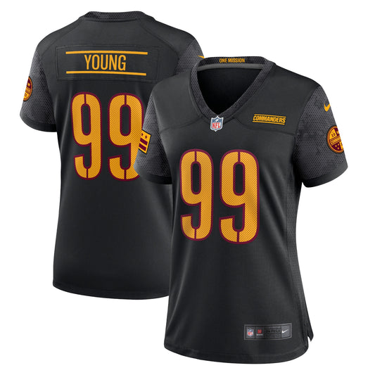 Chase Young Washington Commanders Nike Women's Alternate Game Player Jersey - Black