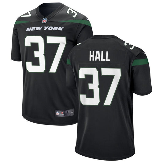 Bryce Hall New York Jets Nike Youth Game Jersey - Black