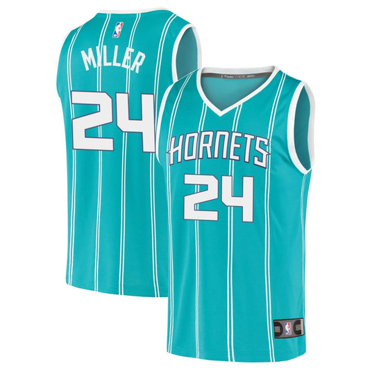 Brandon Miller Charlotte Hornets Fanatics Branded Youth 2020 Fast Break Replica Jersey - Icon Edition - Teal