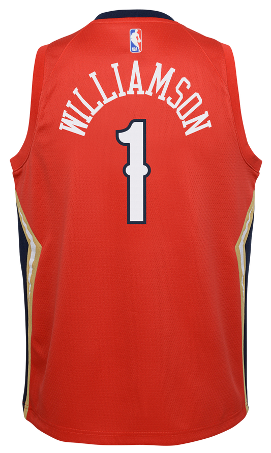 Boys' Grade School Williamson Zion Jordan Pelicans Statement Swingman Jersey - Red