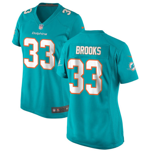 Chris Brooks Miami Dolphins Nike Women's Game Jersey - Aqua