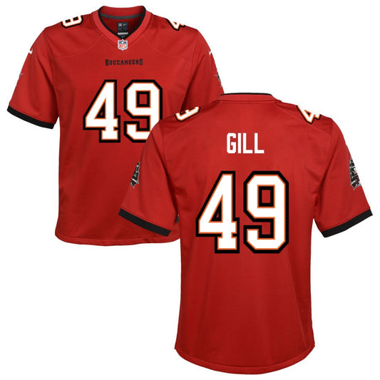 Cam Gill Nike Tampa Bay Buccaneers Youth Game Jersey - Red