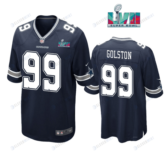 Chauncey Golston 99 Dallas Cowboys Super Bowl LVII Super Bowl LVII Navy Men Game Jersey