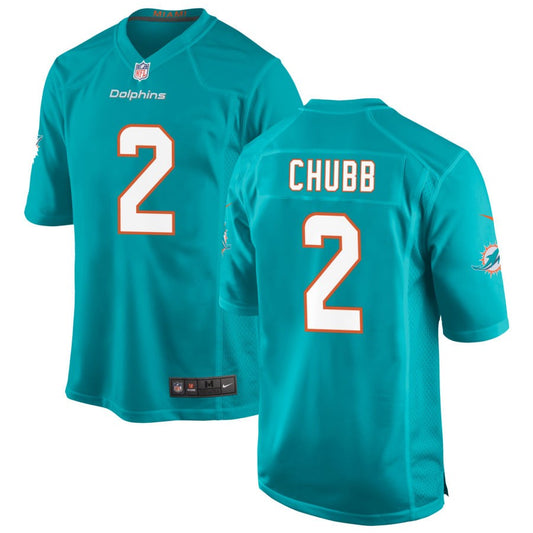 Bradley Chubb Miami Dolphins Nike Game Jersey - Aqua