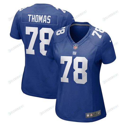 Andrew Thomas 78 New York Giants Women Game Jersey - Royal