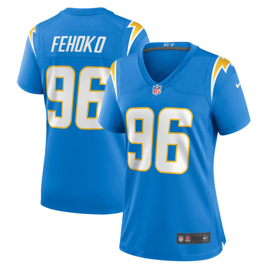 Breiden Fehoko Los Angeles Chargers Nike Women's Game Player Jersey - Powder Blue