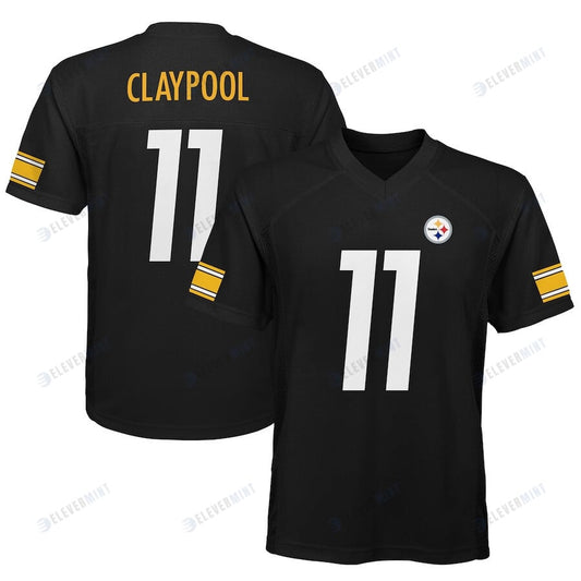 Chase Claypool 11 Pittsburgh Steelers YOUTH Jersey - Black