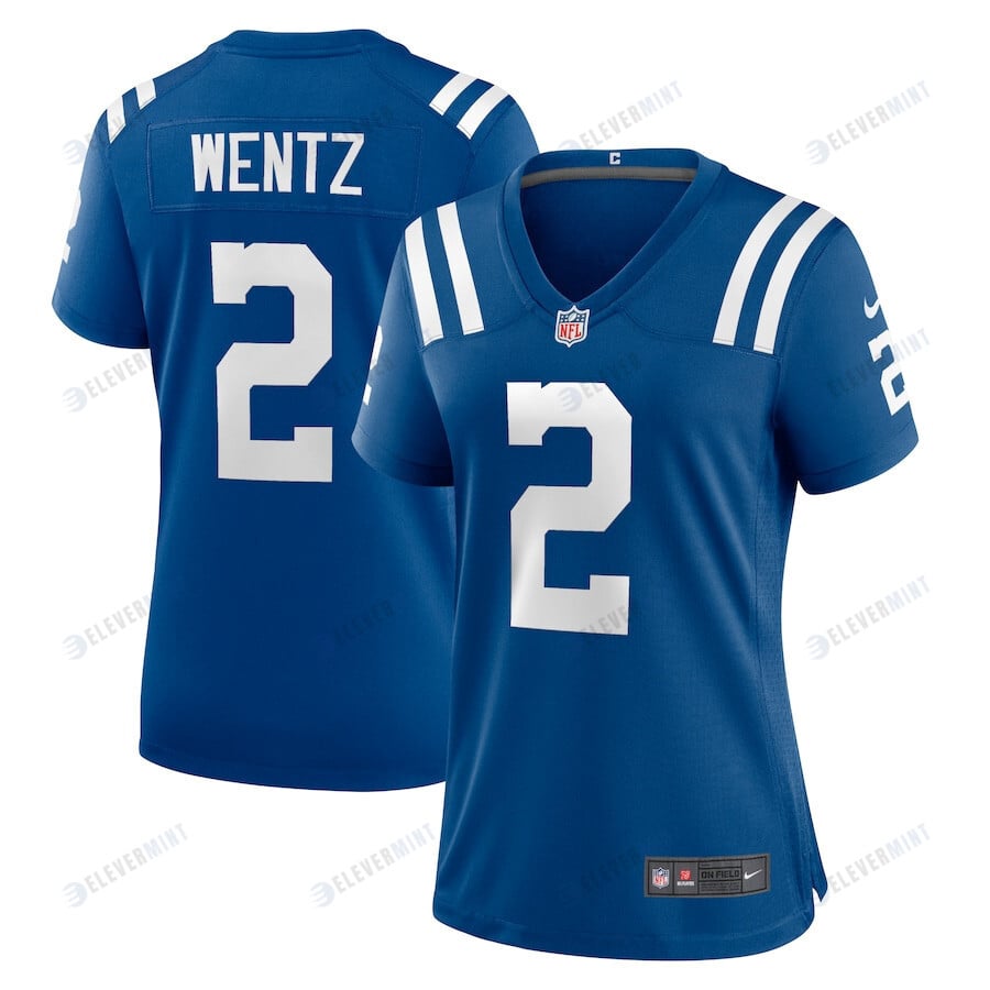 Carson Wentz 2 Indianapolis Colts Women Game Jersey - Royal