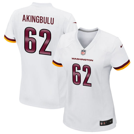 Alex Akingbulu Washington Commanders Nike Women's Game Player Jersey - White