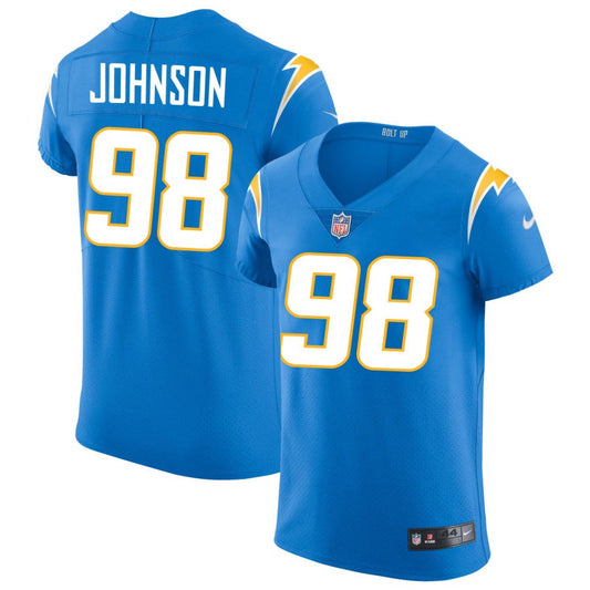 Austin Johnson Los Angeles Chargers Nike Vapor Elite Jersey - Powder Blue