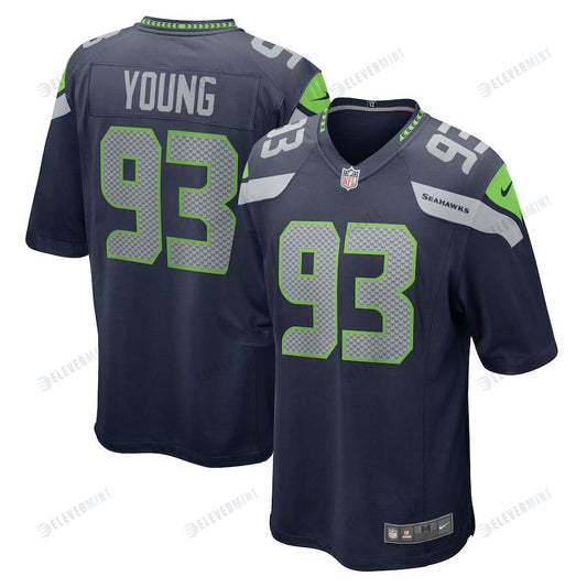 Cameron Young 93 Seattle Seahawks Men Game Jersey - College Navy