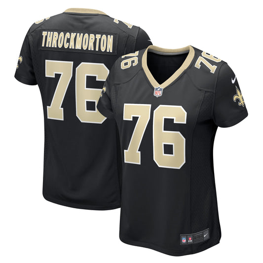 Calvin Throckmorton New Orleans Saints Nike Women's Game Player Jersey - Black