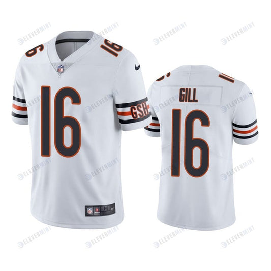 Chicago Bears Trenton Gill 16 White Vapor Limited Jersey