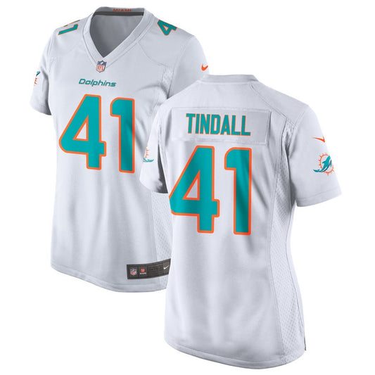 Channing Tindall Miami Dolphins Nike Women's Jersey - White