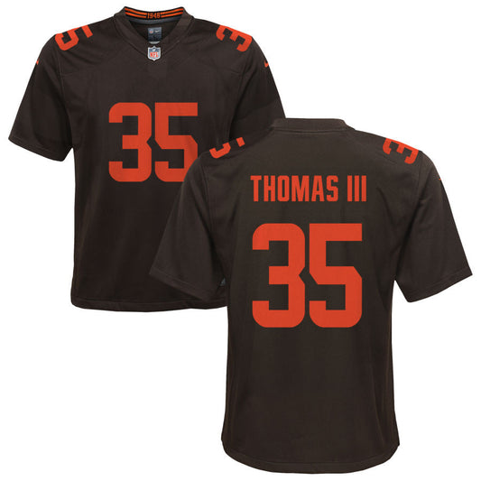 Charlie Thomas III Cleveland Browns Nike Youth Alternate Game Jersey - Brown