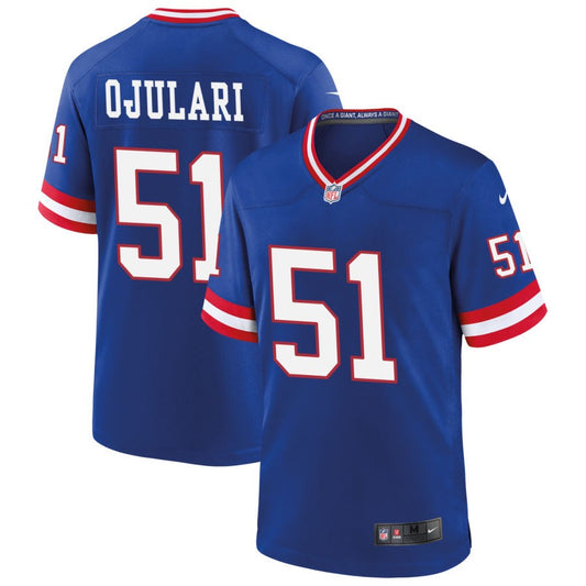 Azeez Ojulari New York Giants Nike Classic Game Jersey - Royal