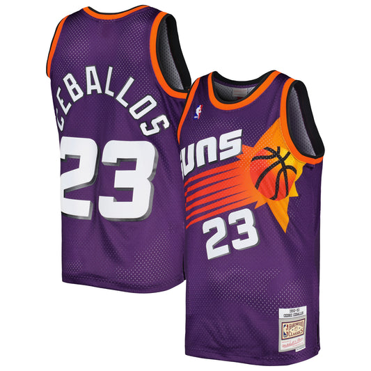 Cedric Ceballos Phoenix Suns Mitchell & Ness 1996-97 Hardwood Classics Swingman Jersey - Purple