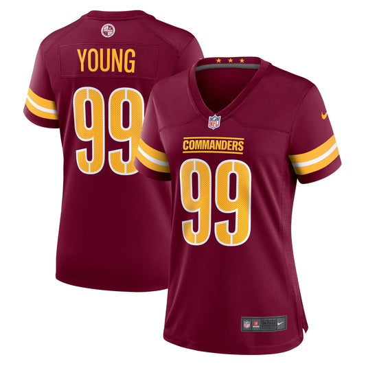 Chase Young Washington Commanders Nike Women's Game Jersey - Burgundy