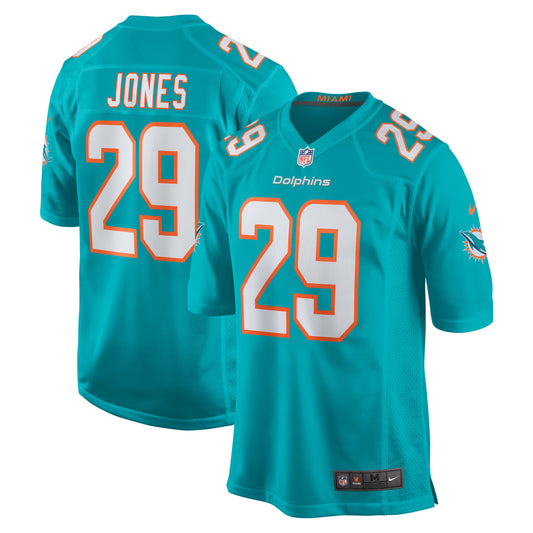 Brandon Jones Miami Dolphins Nike Team Game Jersey - Aqua