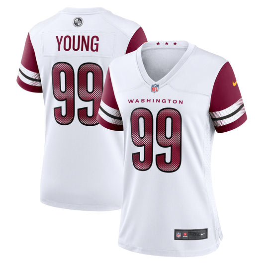 Chase Young Washington Commanders Nike Women's Game Jersey - White