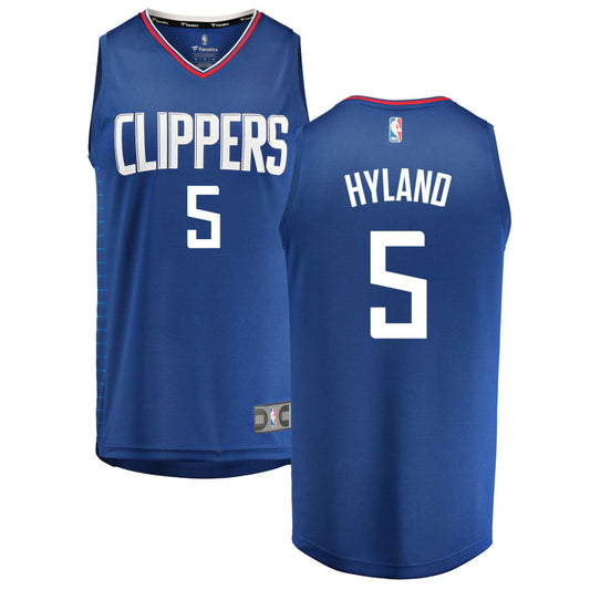 Bones Hyland LA Clippers Fanatics Branded Fast Break Replica Jersey Royal - Icon Edition